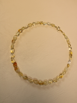 Чокер из цитрина "Солнечный ручей"