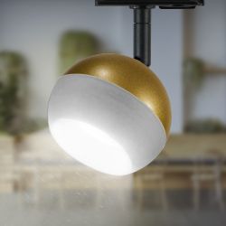 Трековый светильник однофазный ЭРА Round TR46-GX53 MG под лампу GX53 матовое золото