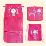 Набор для детского сада: кармашек, коврик, мешок. Зайка