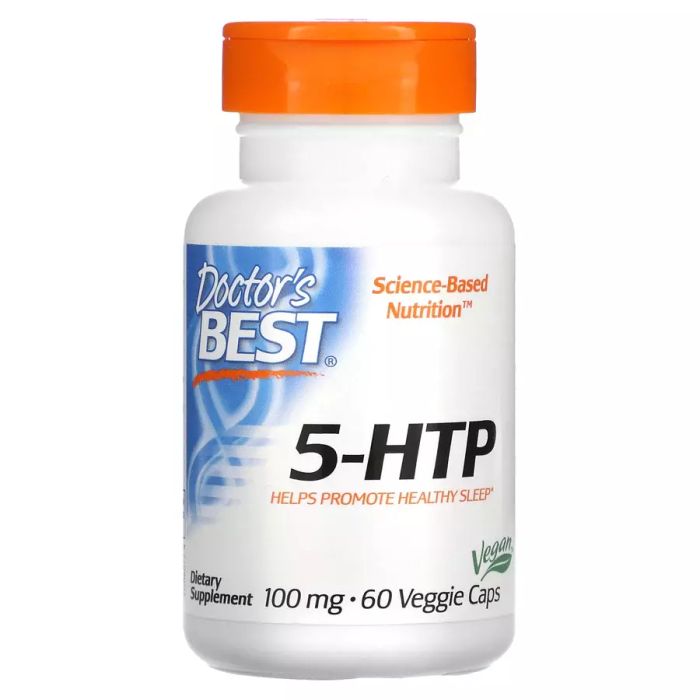 5-гидрокситриптофан 100 мг, 5-HTP 100 mg, Doctor&#39;s Best, 60 капсул