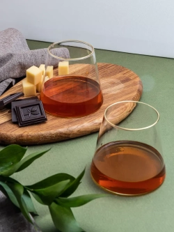 Стаканы для коктейлей, 6 шт. 360 мл., с золотой каймой