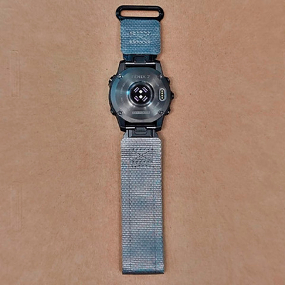 Нейлоновый ремешок Hemsut Rugged 22 мм для Garmin Fenix 7 6 5, Epix Gen 2 47mm, MARQ, Instinct, Forerunner (Серый)