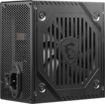 Блок питания MSI  600W, MAG A600DN, Non Modular, ATX, 80+, КПД >80%, Fan 120mm, Черный