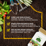 NaturesPlus, Source of Life Garden®, железо, 30 веганских капсул (18 мг в 1 капсуле)
