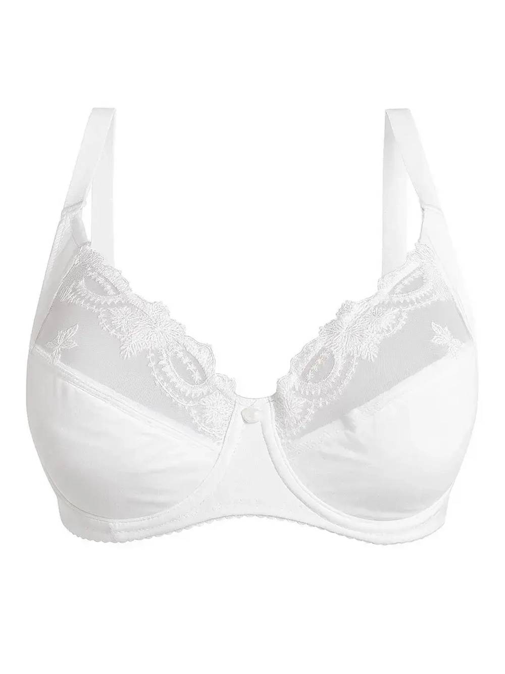 Бюстгальтер гладкий с косточками большие размеры