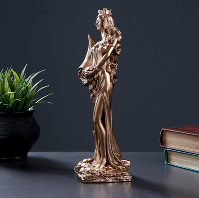 Фигура "Фортуна" бронза, мраморная крошка