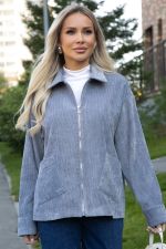 Жакет вельветовый Реджина (серый) Б14564-9М LT Collection