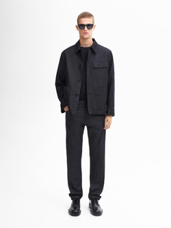 Massimo Dutti Джинсы свободного кроя из смесового хлопка, индиго