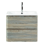 Тумба подвесная с раковиной BelBagno ALBANO-600-2C-SO-PS Pino Scania, раковина BB600/455-LV-MR-ALR