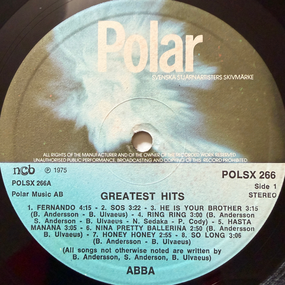 ABBA - Greatest Hits (Скандинавия 1976г.)