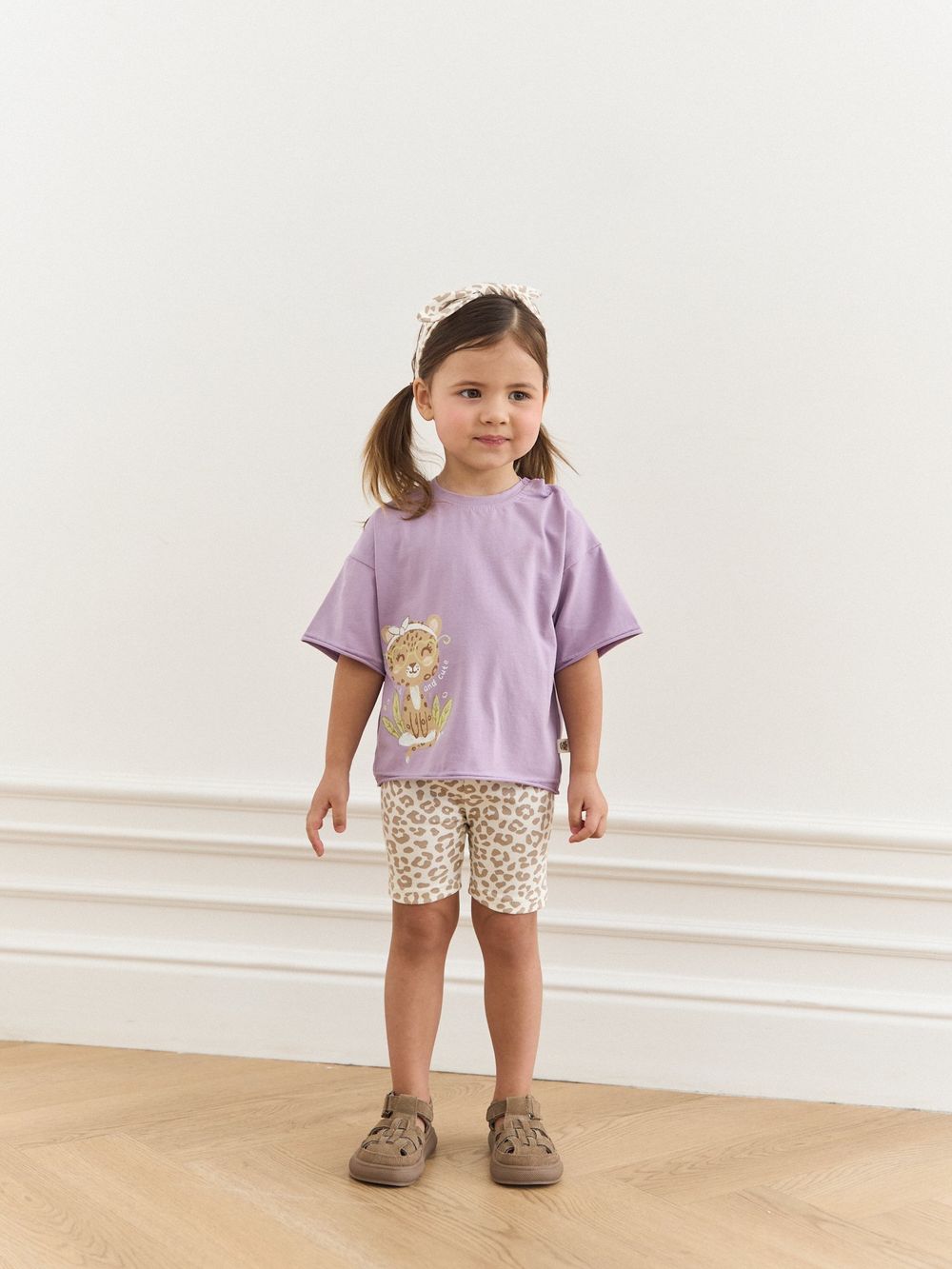 Велосипедки "Бежевый леопард" 0+