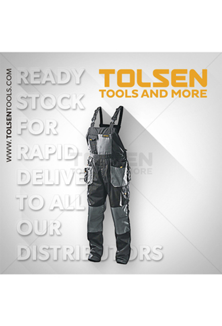 Полукомбинезон рабочий Tolsen, 80% полиэст.,20% хлопок