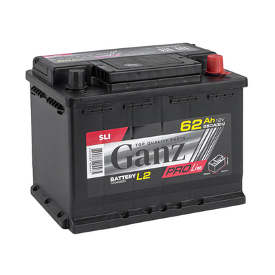 Аккумулятор GANZ PRO-Line DIN 62 А/ч обратный R+ 242x175x190 L2 EN 550 А