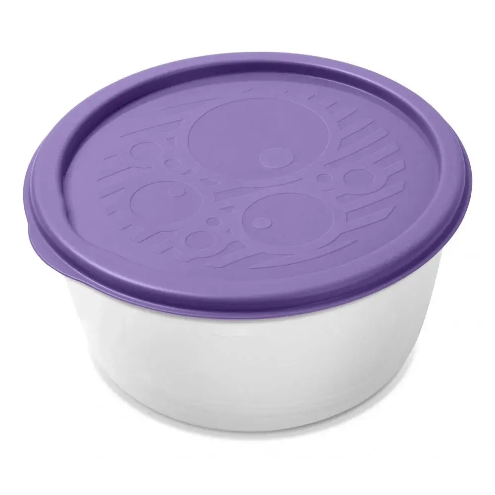 Контейнер круглый низкий многофункциональный №4 (1,4л) (комплект 24 шт)