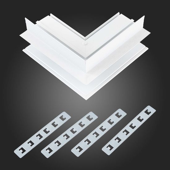 ST007.559.12 Внешний угол-соединитель для встраиваемого магнитного шинопровода под ГКЛ 12мм ST-Luce SKYLINE 48