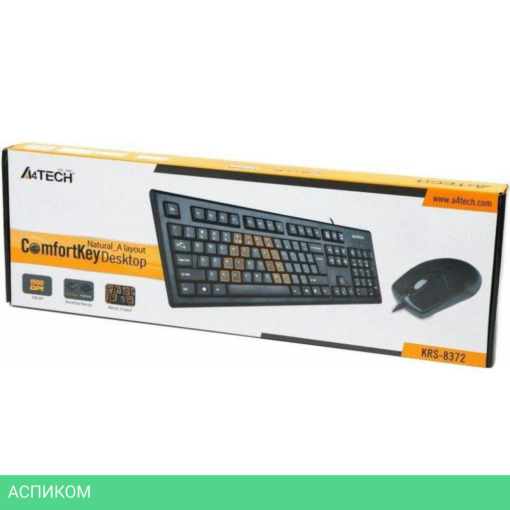 Набор периферии A4Tech KRS-8372 USB Black