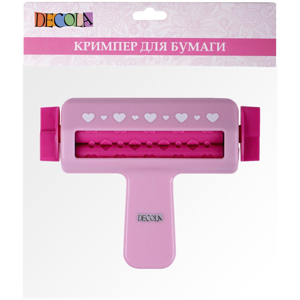 Кримпер для бумаги Decola "Сердца", блистер