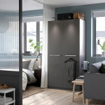 Дверь - FORSAND IKEA/ ФОРСАНД ИКЕА, 50х195 см,  серый