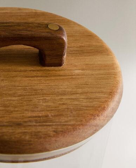 ZARA HOME БОЛЬШАЯ БАНКА ДЛЯ ХРАНЕНИЯ, СВЕТЛО-БЕЖЕВЫЙ