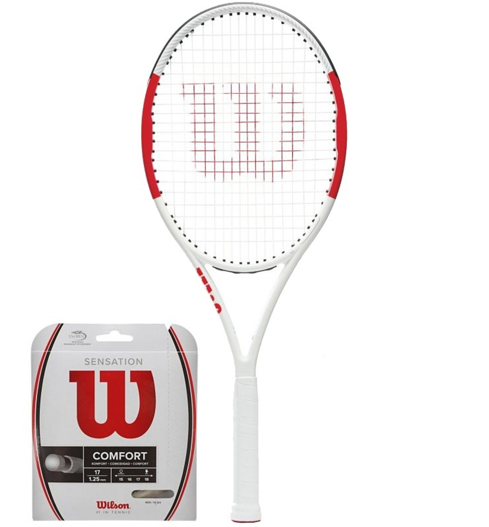 Теннисная ракетка Wilson Six.One Lite 102 - струныnięta