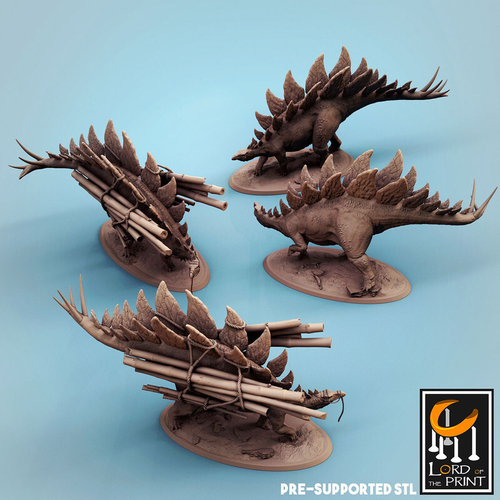 Stegosaurus Динозавр монстр 1шт миниатюра для dnd, днд, pathfinder, фентези, Настольная игра, НРИ, Варгейм, РПГ
