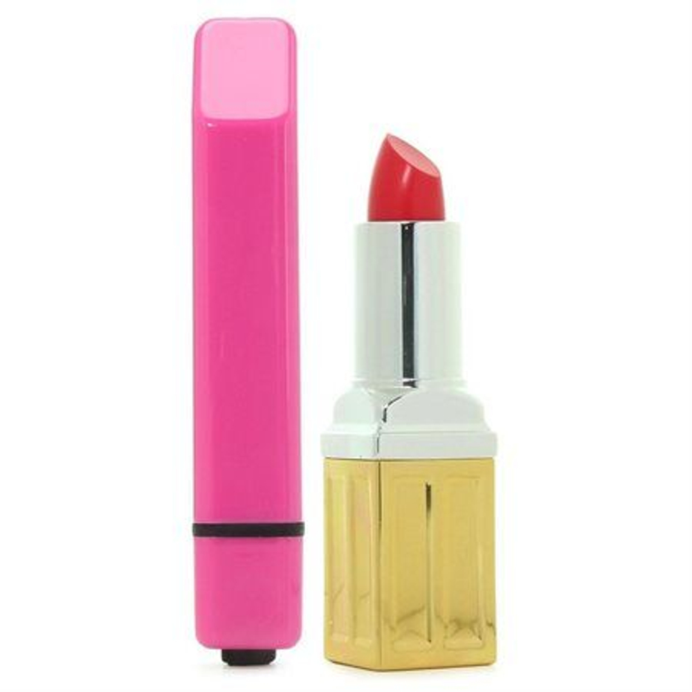 Розовая вибропуля со скошенным кончиком Bamboo (Цвет: розовый)