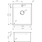 Кухонная мойка Omoikiri Amadare 45-IN