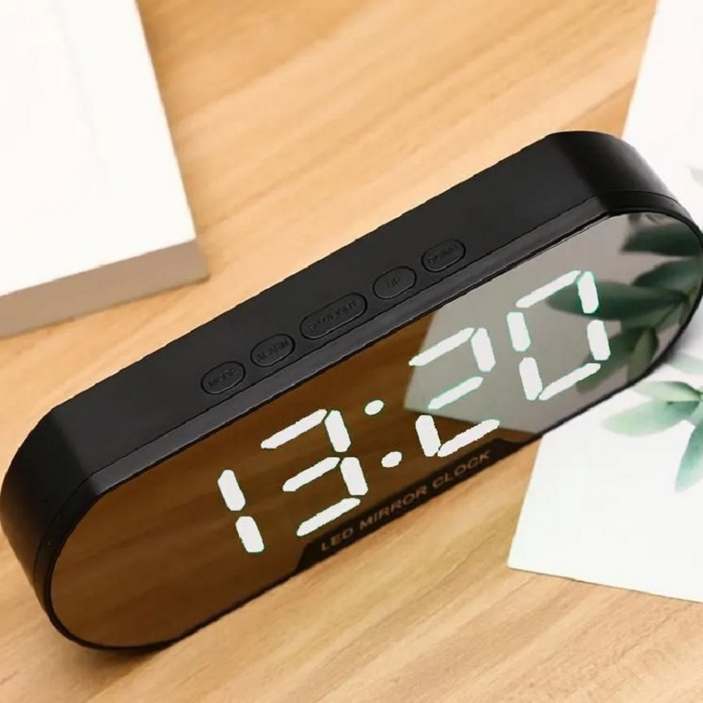 Часы зеркальные LED MIRROR NA-6099 белое свечение