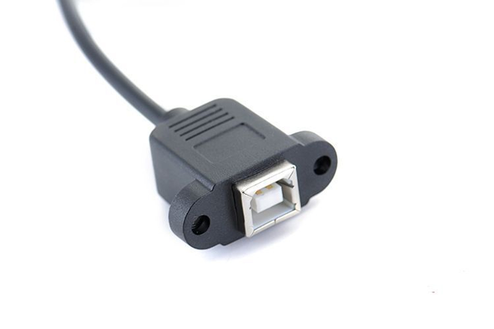 1-портовый встраиваемый удлинитель USB type B 2.0 (f) - micro USB (m) прямоугольный 30sm на болтах