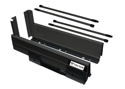 Тандембокс темно-серый 199х450мм VECTOR 199*450 VECTOR графит DV