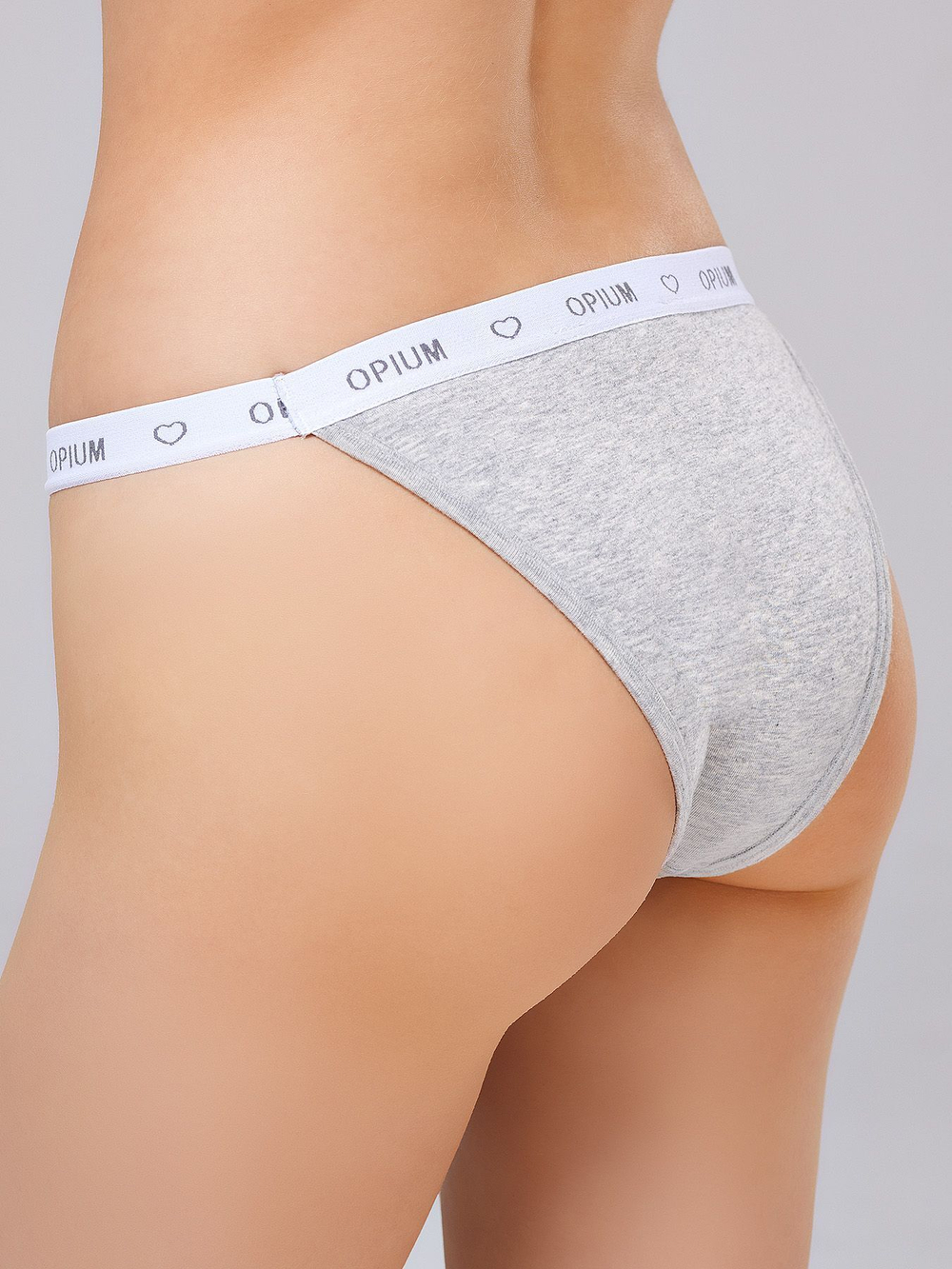 Женские трусики-танга с брендированной резинкой (Размер: S) (Цвет: черный)