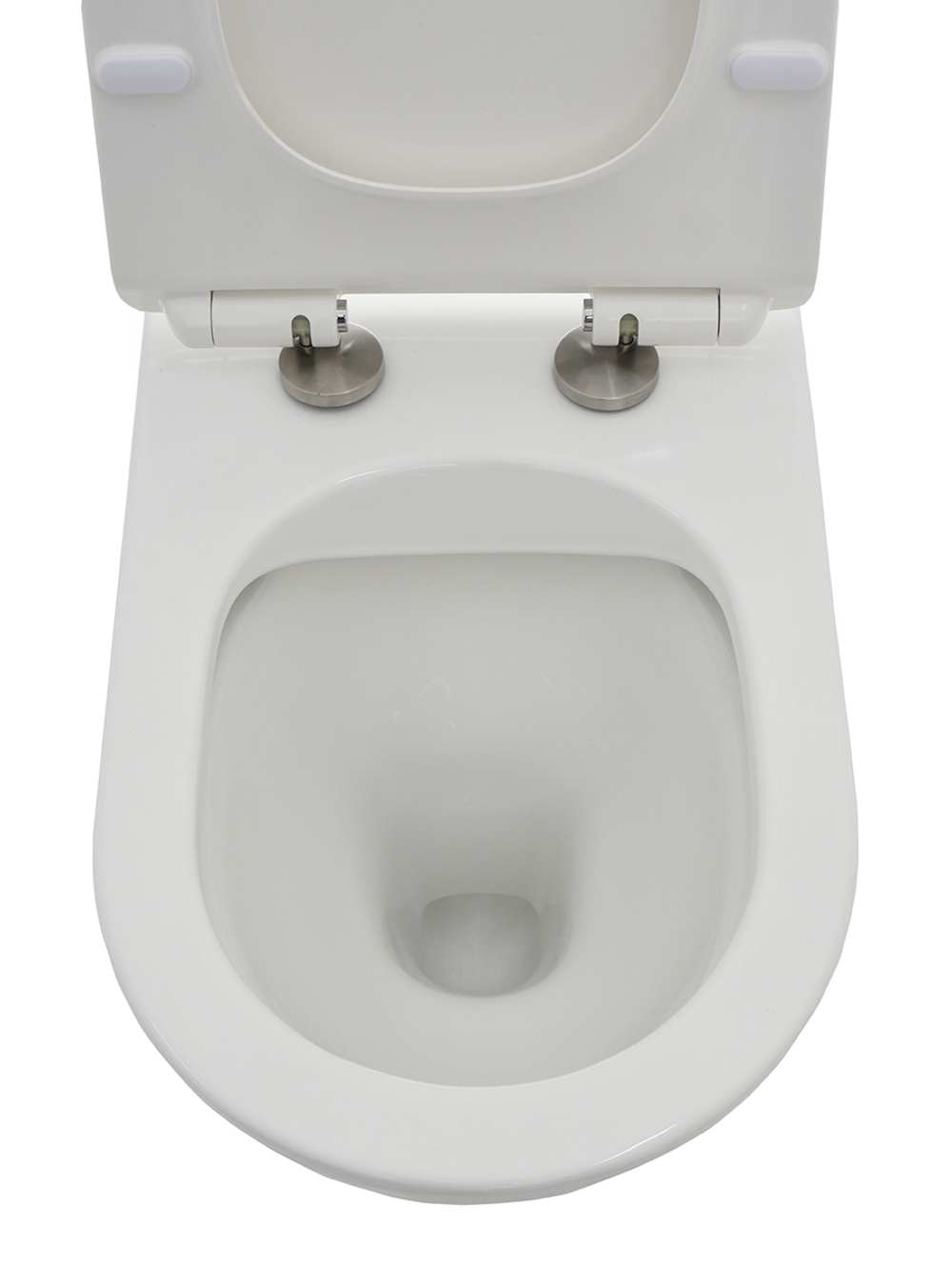 AQM3001 Унитаз напольный приставной сиденьем SoftClose, технология смыва Rimless. 580x370x430