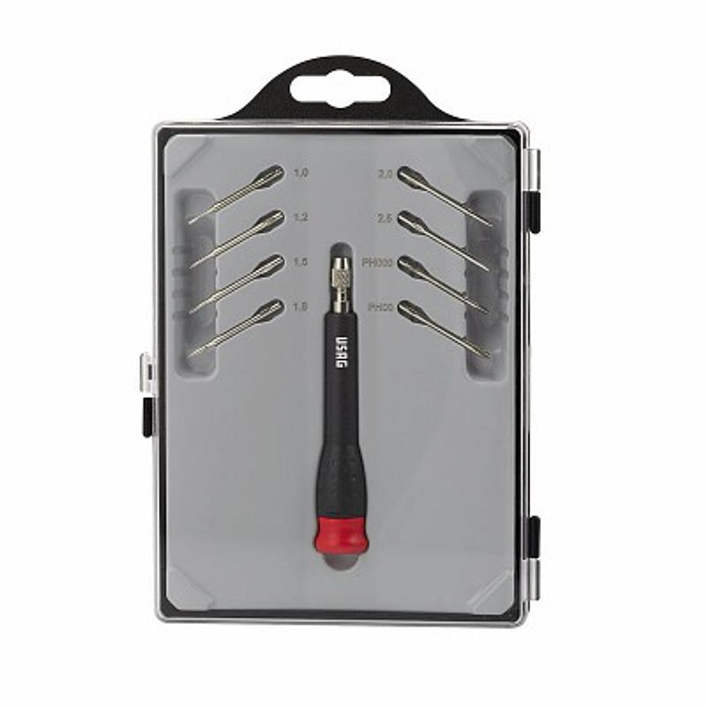 341 SH9 Прецизионная отвертка c 8 сменными наконечниками, USAG (Италия)