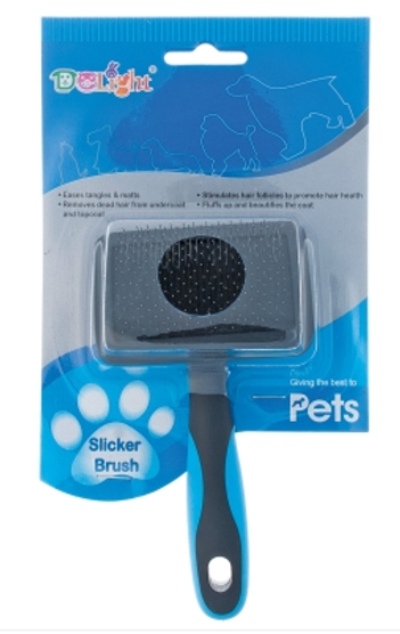 Пуходерка DeLIGHT пластик жест. корд малая 36822S