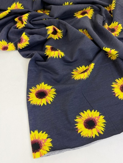 ПОДСОЛНУХИ №1 - Футер 2х-нитка с лайкрой, пенье