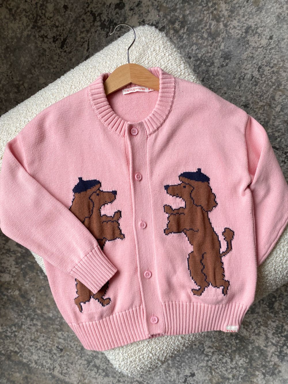Хлопковый кардиган Tinycottons, 128