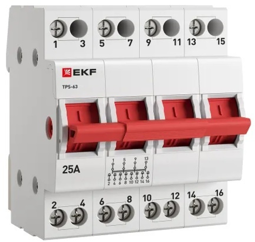 Переключатель трехпозиционный EKF TPS425