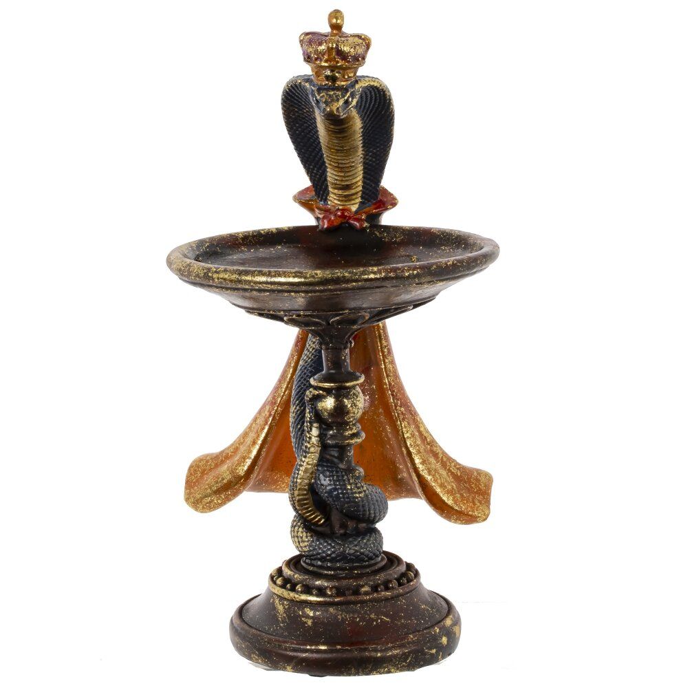 GAEM Изделие декоративное "Змея с блюдом", L16,5 W17 H29,5 см