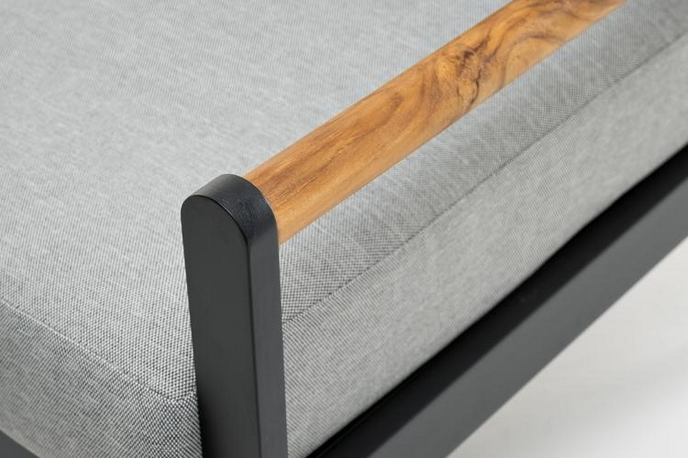 Кресло из алюминия MAYA темный графит