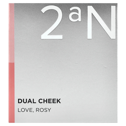 2aN, Dual Cheek, оттенок 02 Love, розовый, 9 г