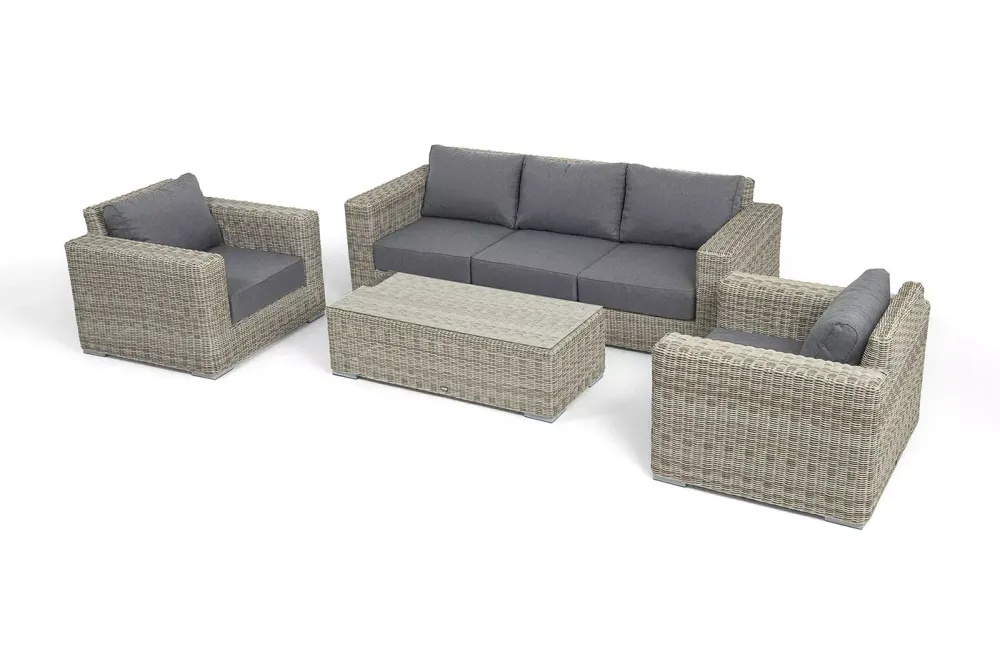 "Боно" лаунж-зона из искусственного ротанга, цвет бежевый