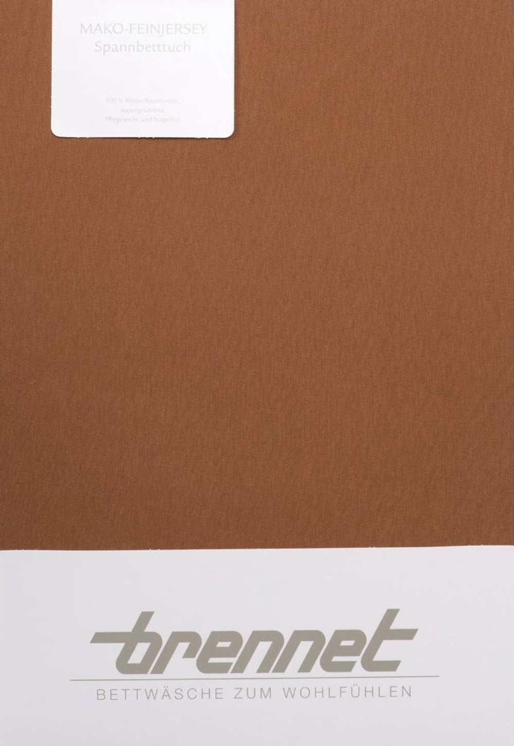Простыня на резинке 100х200 Brennet 0036 247 коричневая Германия фото