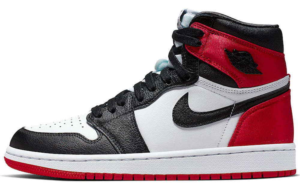 Кроссовки Jordan Air Jordan 1 Retro High Satin Black Toe (Женская размерная сетка)