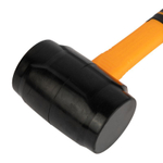 Киянка резиновая черная 450 гр с фиберглассовой рукояткой INGCO