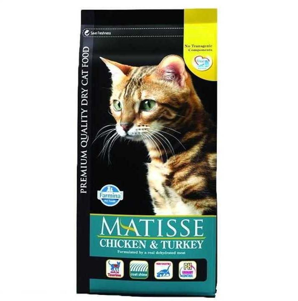Сухой корм Farmina Matisse Cat Adult для взрослых кошек Курица с индейкой 1,5 кг