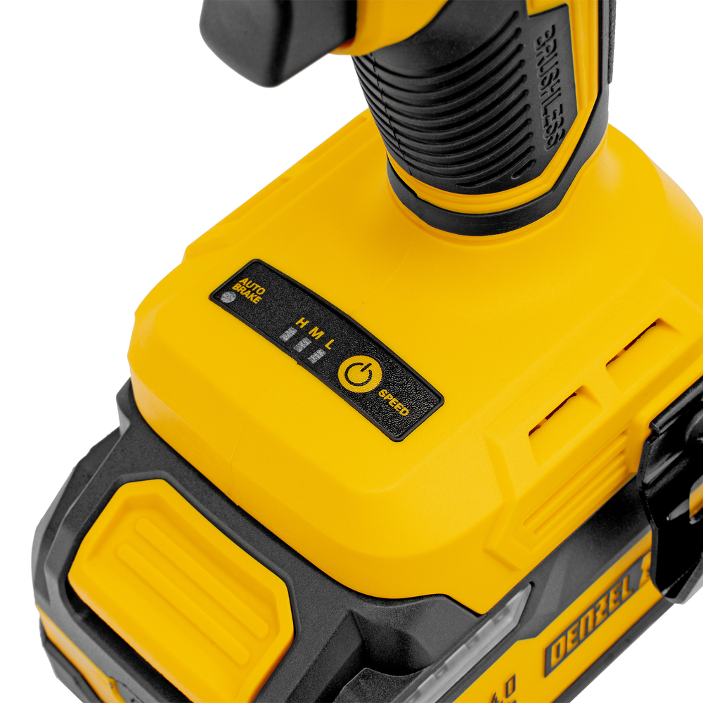 Гайковерт ударный аккумуляторный бесщет. CIWH-BL-20-500, Li-Ion, 20 В// Denzel