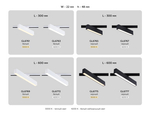 GL6765 BK черный LED 12W 3000K 300*22*48