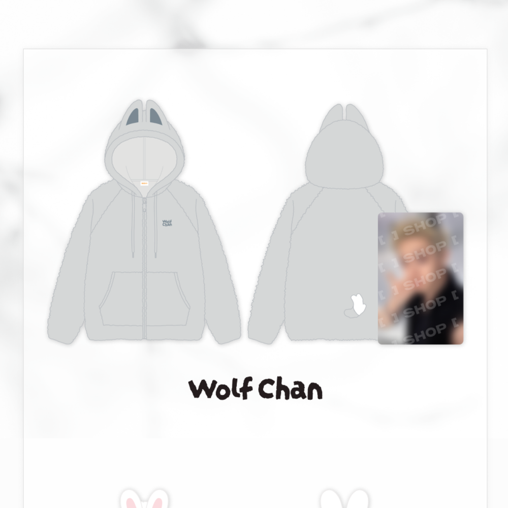 Мерч Stray Kids SKZOO FLEECE HOOD ZIP-UP - RUN IT (худи)
