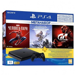 Sony PlayStation 4 Slim 1 ТБ GTS/HZD/SpiderM/PS+ 3мес