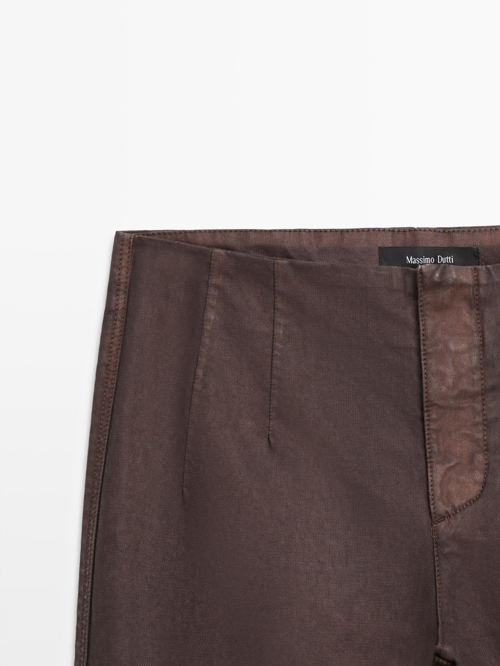 Massimo Dutti Расклешенные брюки, фиолетовый